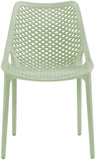 Mykonos Contemporary Outdoor Patio Dining Chair Set - Durable, Weather Resistant, Stylish Design