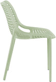 Mykonos Contemporary Outdoor Patio Dining Chair Set - Durable, Weather Resistant, Stylish Design