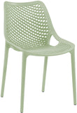 Mykonos Contemporary Outdoor Patio Dining Chair Set - Durable, Weather Resistant, Stylish Design