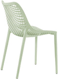 Mykonos Contemporary Outdoor Patio Dining Chair Set - Durable, Weather Resistant, Stylish Design