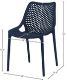 Mykonos Contemporary Outdoor Patio Dining Chair Set - Durable, Weather Resistant, Stylish Design