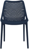Mykonos Contemporary Outdoor Patio Dining Chair Set - Durable, Weather Resistant, Stylish Design