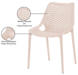 Mykonos Contemporary Outdoor Patio Dining Chair Set - Durable, Weather Resistant, Stylish Design