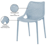 Mykonos Contemporary Outdoor Patio Dining Chair Set - Durable, Weather Resistant, Stylish Design