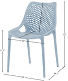 Mykonos Contemporary Outdoor Patio Dining Chair Set - Durable, Weather Resistant, Stylish Design