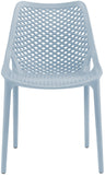Mykonos Contemporary Outdoor Patio Dining Chair Set - Durable, Weather Resistant, Stylish Design