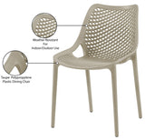 Mykonos Contemporary Outdoor Patio Dining Chair Set - Durable, Weather Resistant, Stylish Design