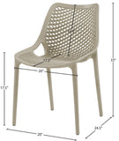 Mykonos Contemporary Outdoor Patio Dining Chair Set - Durable, Weather Resistant, Stylish Design