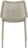 Mykonos Contemporary Outdoor Patio Dining Chair Set - Durable, Weather Resistant, Stylish Design