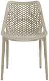 Mykonos Contemporary Outdoor Patio Dining Chair Set - Durable, Weather Resistant, Stylish Design