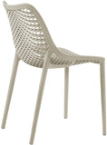 Mykonos Contemporary Outdoor Patio Dining Chair Set - Durable, Weather Resistant, Stylish Design
