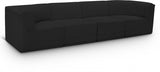 Ollie 128" Boucle Fabric Upholstered 4pc. Modular Sofa