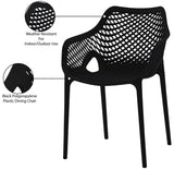 Mykonos Contemporary Outdoor Patio Dining Chair Set - Durable, Weather Resistant, Stylish Design