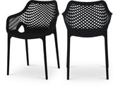 Mykonos Contemporary Outdoor Patio Dining Chair Set - Durable, Weather Resistant, Stylish Design