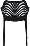 Mykonos Contemporary Outdoor Patio Dining Chair Set - Durable, Weather Resistant, Stylish Design