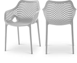Mykonos Contemporary Outdoor Patio Dining Chair Set - Durable, Weather Resistant, Stylish Design