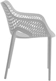 Mykonos Contemporary Outdoor Patio Dining Chair Set - Durable, Weather Resistant, Stylish Design