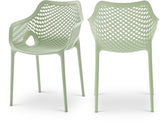 Mykonos Contemporary Outdoor Patio Dining Chair Set - Durable, Weather Resistant, Stylish Design