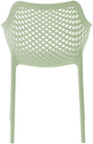 Mykonos Contemporary Outdoor Patio Dining Chair Set - Durable, Weather Resistant, Stylish Design
