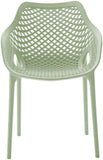 Mykonos Contemporary Outdoor Patio Dining Chair Set - Durable, Weather Resistant, Stylish Design