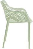 Mykonos Contemporary Outdoor Patio Dining Chair Set - Durable, Weather Resistant, Stylish Design