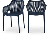 Mykonos Contemporary Outdoor Patio Dining Chair Set - Durable, Weather Resistant, Stylish Design