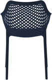 Mykonos Contemporary Outdoor Patio Dining Chair Set - Durable, Weather Resistant, Stylish Design