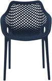 Mykonos Contemporary Outdoor Patio Dining Chair Set - Durable, Weather Resistant, Stylish Design