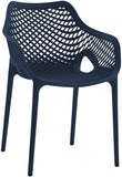 Mykonos Contemporary Outdoor Patio Dining Chair Set - Durable, Weather Resistant, Stylish Design