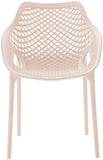 Mykonos Contemporary Outdoor Patio Dining Chair Set - Durable, Weather Resistant, Stylish Design