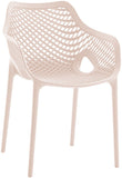 Mykonos Contemporary Outdoor Patio Dining Chair Set - Durable, Weather Resistant, Stylish Design