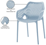 Mykonos Contemporary Outdoor Patio Dining Chair Set - Durable, Weather Resistant, Stylish Design