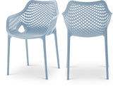 Mykonos Contemporary Outdoor Patio Dining Chair Set - Durable, Weather Resistant, Stylish Design
