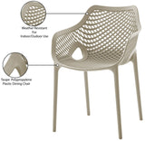 Mykonos Contemporary Outdoor Patio Dining Chair Set - Durable, Weather Resistant, Stylish Design