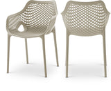 Mykonos Contemporary Outdoor Patio Dining Chair Set - Durable, Weather Resistant, Stylish Design