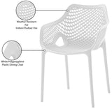 Mykonos Contemporary Outdoor Patio Dining Chair Set - Durable, Weather Resistant, Stylish Design