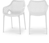 Mykonos Contemporary Outdoor Patio Dining Chair Set - Durable, Weather Resistant, Stylish Design