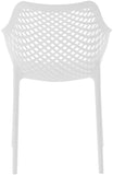 Mykonos Contemporary Outdoor Patio Dining Chair Set - Durable, Weather Resistant, Stylish Design