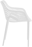 Mykonos Contemporary Outdoor Patio Dining Chair Set - Durable, Weather Resistant, Stylish Design
