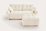 CHARLOTTE 78" 2-Seater Sofa with 1 Ottoman
