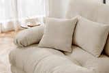 CLOUDIES 94" Loveseat with 2 Ottomans