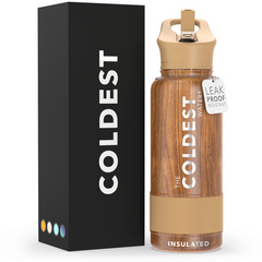 Sports Water Bottle Executive Wood