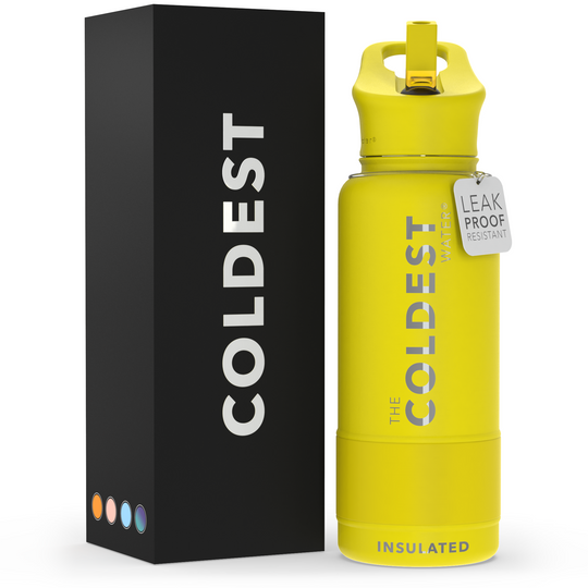 Sports Water Bottle Solar Yellow