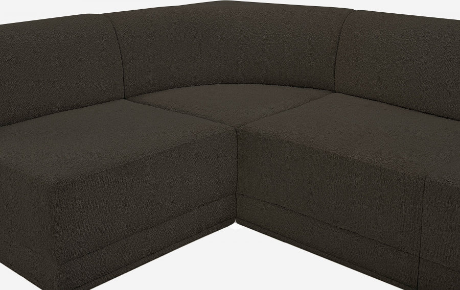 Ollie Boucle Fabric Sectional