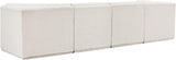 Ollie 128" Boucle Fabric Upholstered 4pc. Modular Sofa