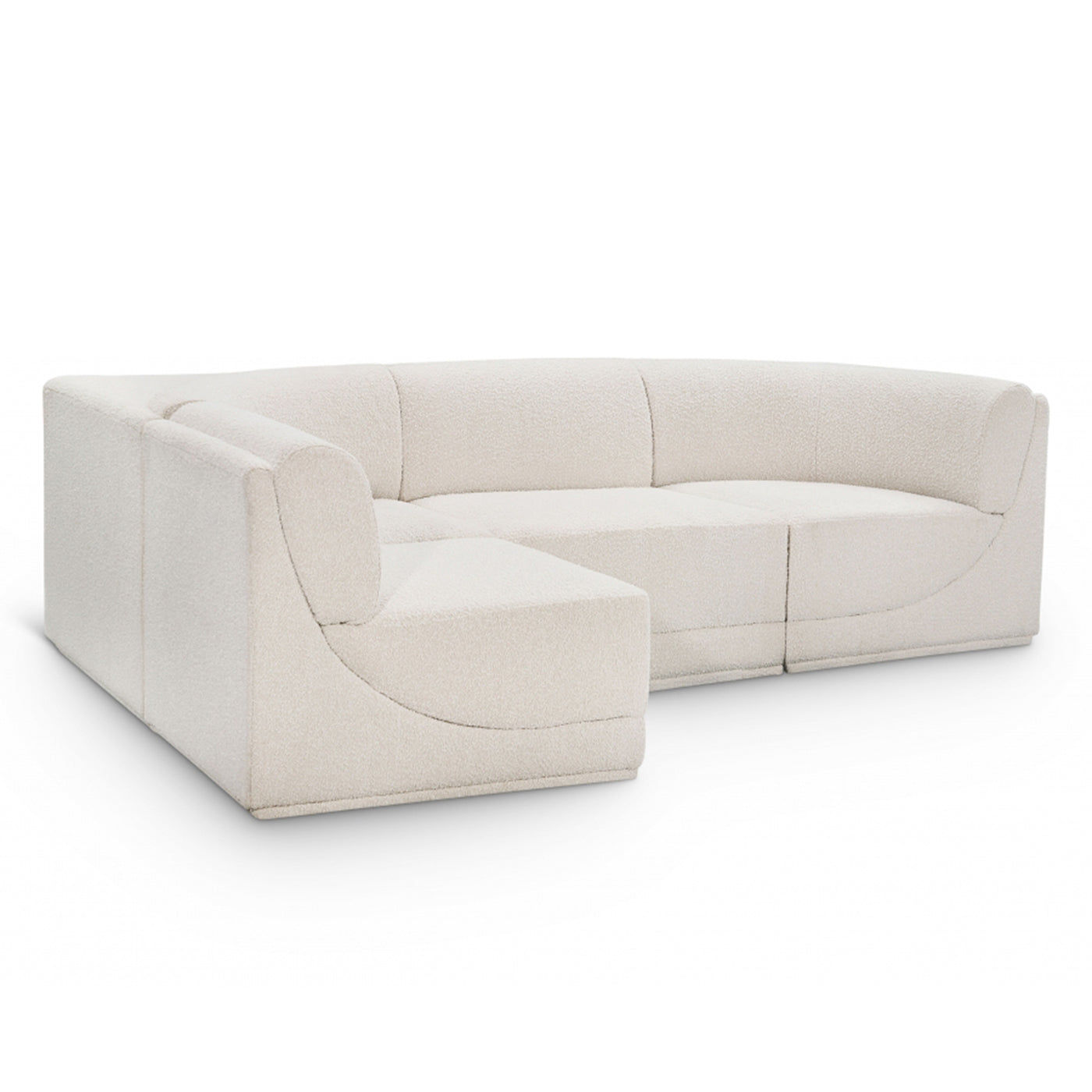 Ollie Boucle Fabric Sectional