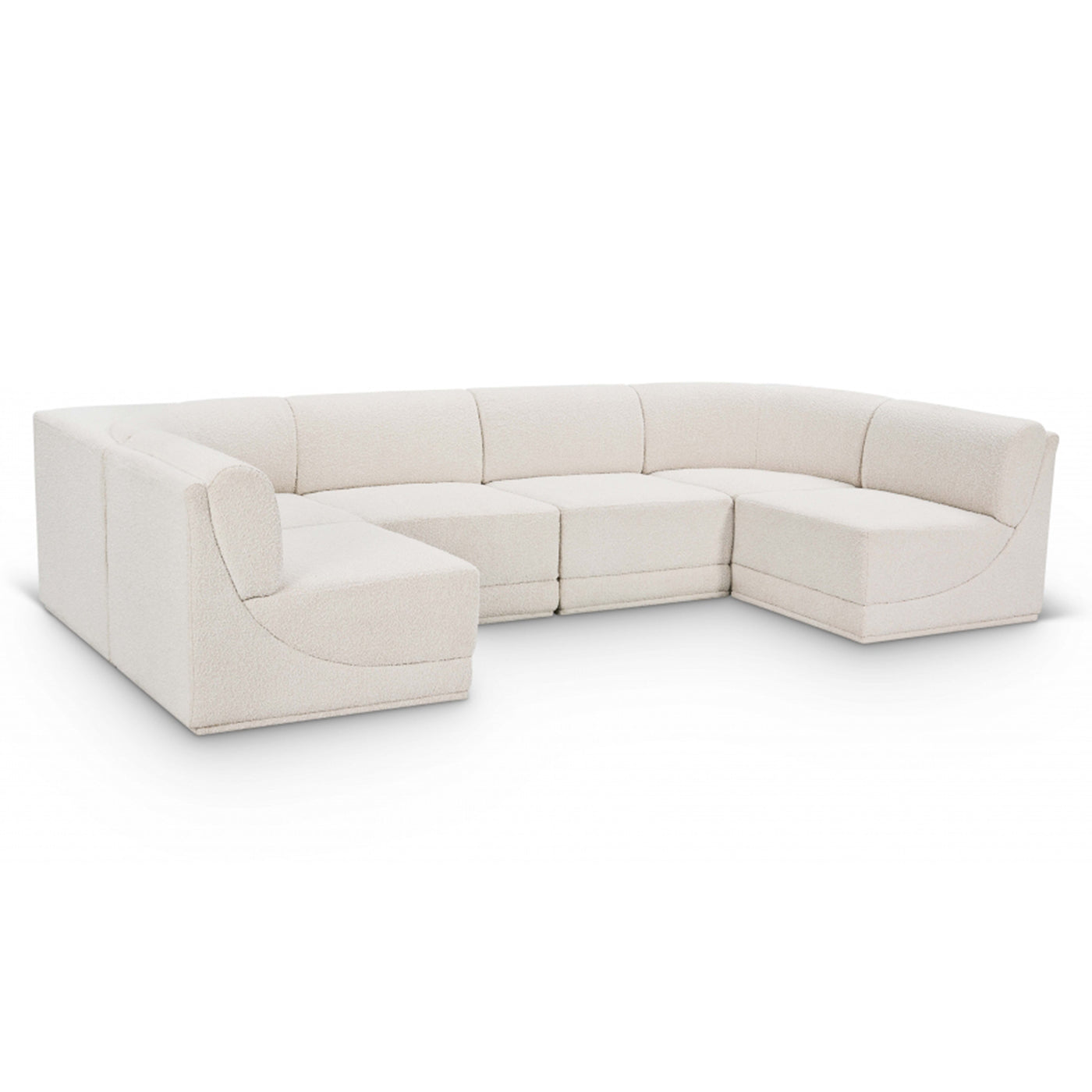 Ollie Boucle Fabric Sectional