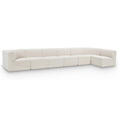 Ollie Boucle Fabric Sectional