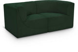 Ollie 90" Boucle Fabric Upholstered 3pc. Armless Modular Sofa