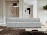 Ollie 120" Boucle Fabric Upholstered 4pc. Armless Modular Sofa